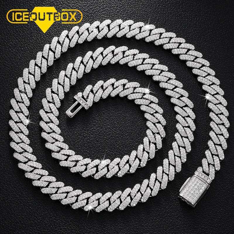 9mm 2 Row Crystal Micro Pave d Out CZ Miami Cu Cuban Link Necklaces Chains Bling Jewelry Fashion Hip Hop For Women Men Gift W250620