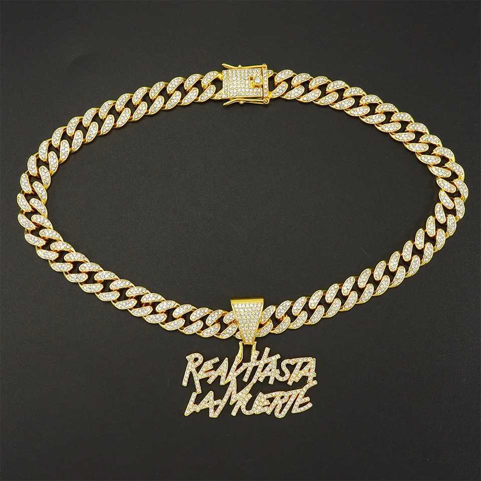ZAKOL Hip Hop Shiny Cuban Link Chain Necklace for Women and Men Bling Rhinestone Punk Fashion Jewelry Gift W250620