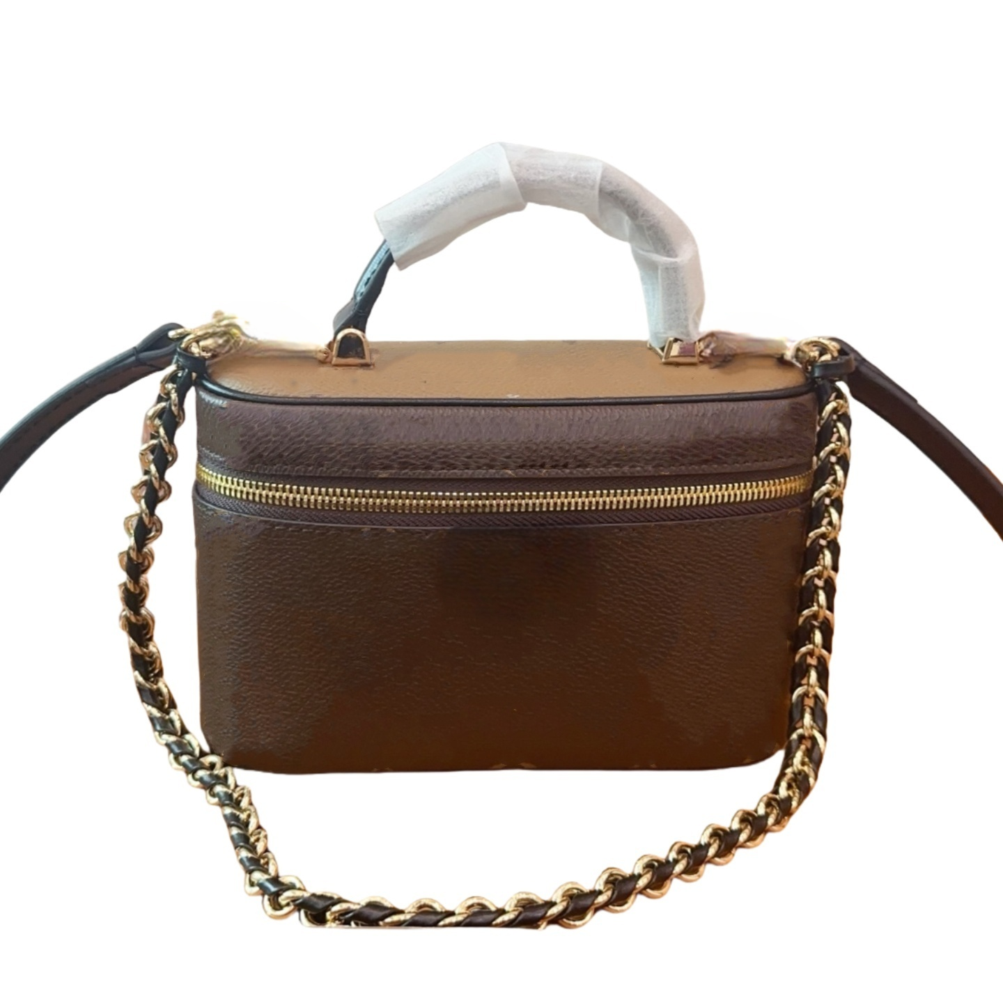 Vanity Bag Designer Trousse de Maquillage en Cuir avec Sangle Sac Bandoulière