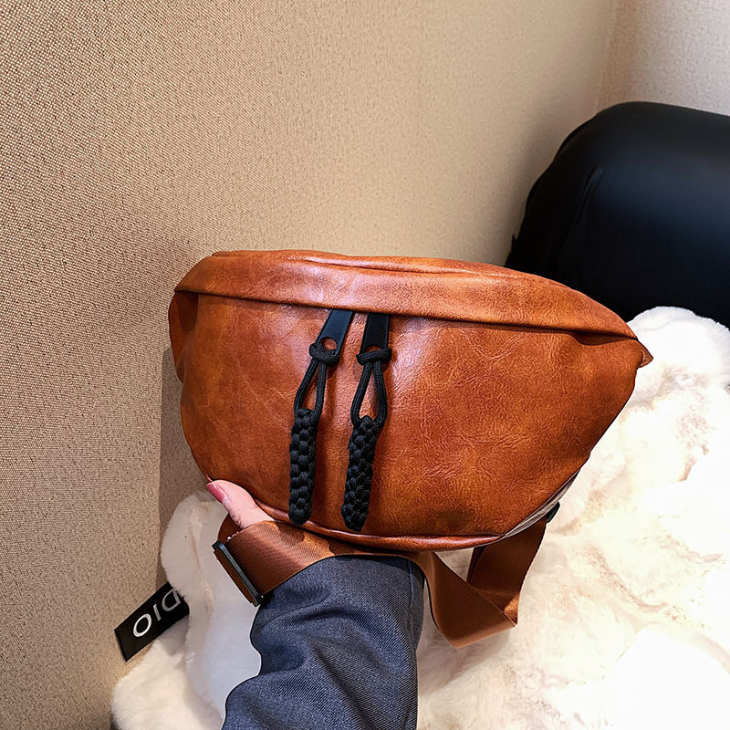 Free shipping designer Bag European and American Style Solid Color PU Dumpling Bag Casual Versatile Unisex Large Capacity Commuter Bag Shoulder Bag