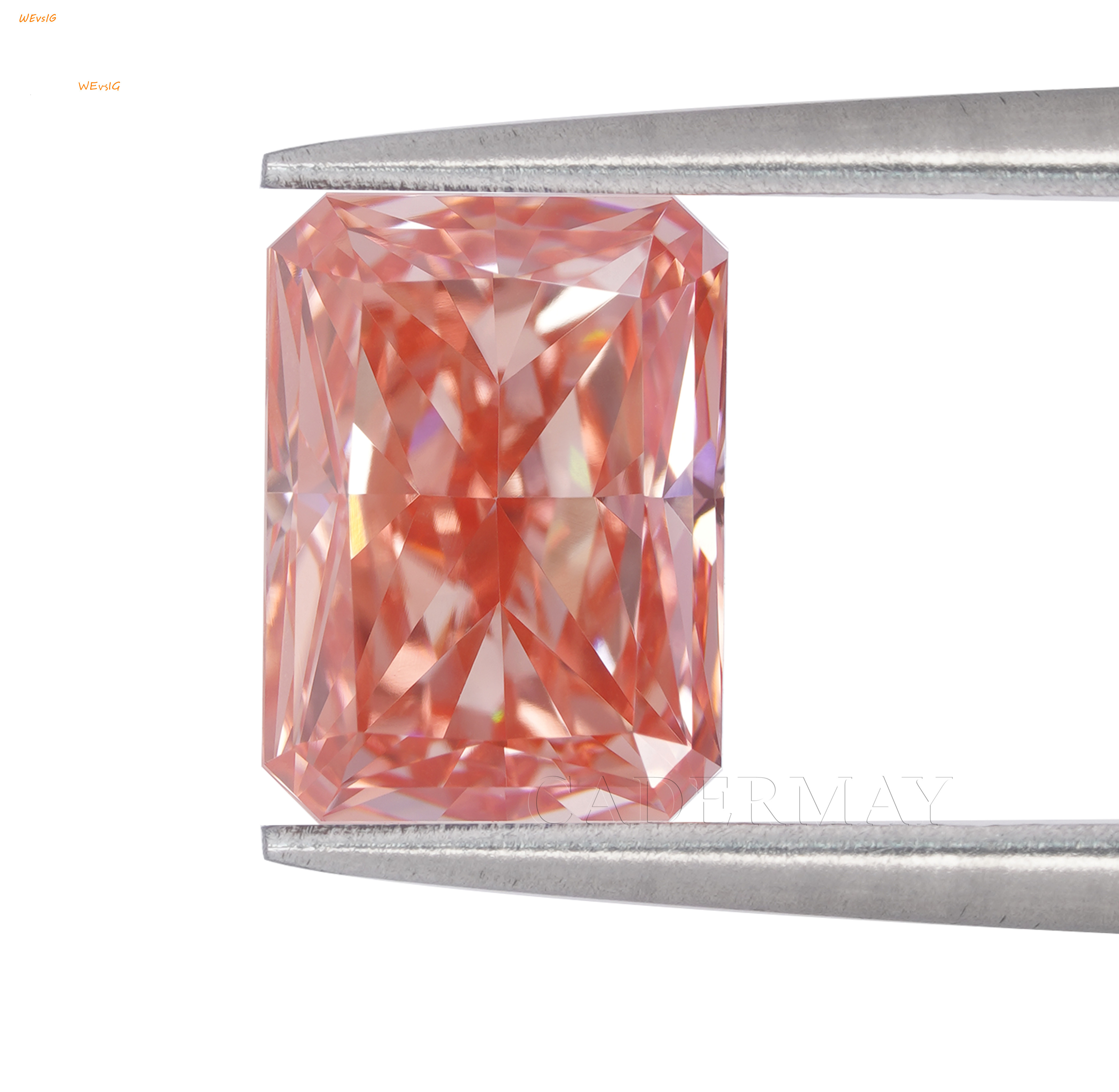 Fancy Vivid Pink Lab Grown Diamond CVD Wholesale Price Laboratory Diamond With IGI Certificate for Jewelry Making