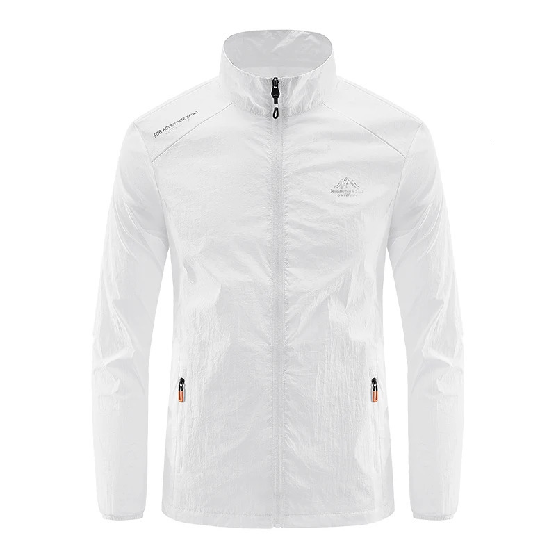 Men Hiking Fishing Cycling Thin Gym Sport Windbreaker Ultra Light Coats Summer Outdoor Quick Dry SunProtective Jacket 250616