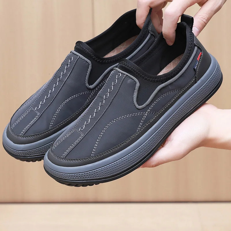 Comfortable and Breathable Mens Casual Shoes for Middle-aged and Elderly Flat Anti-slip Comfortable Mens 250619