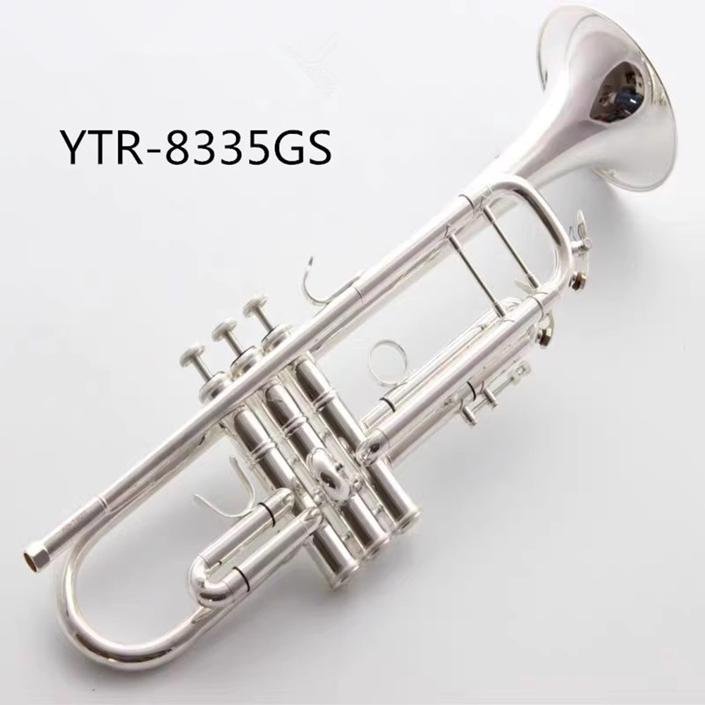 Japan brand Trumpet YTR-8335GS lacquered Brass Descant B music wholesale instrument with Accessories Gift New-image-1062881525