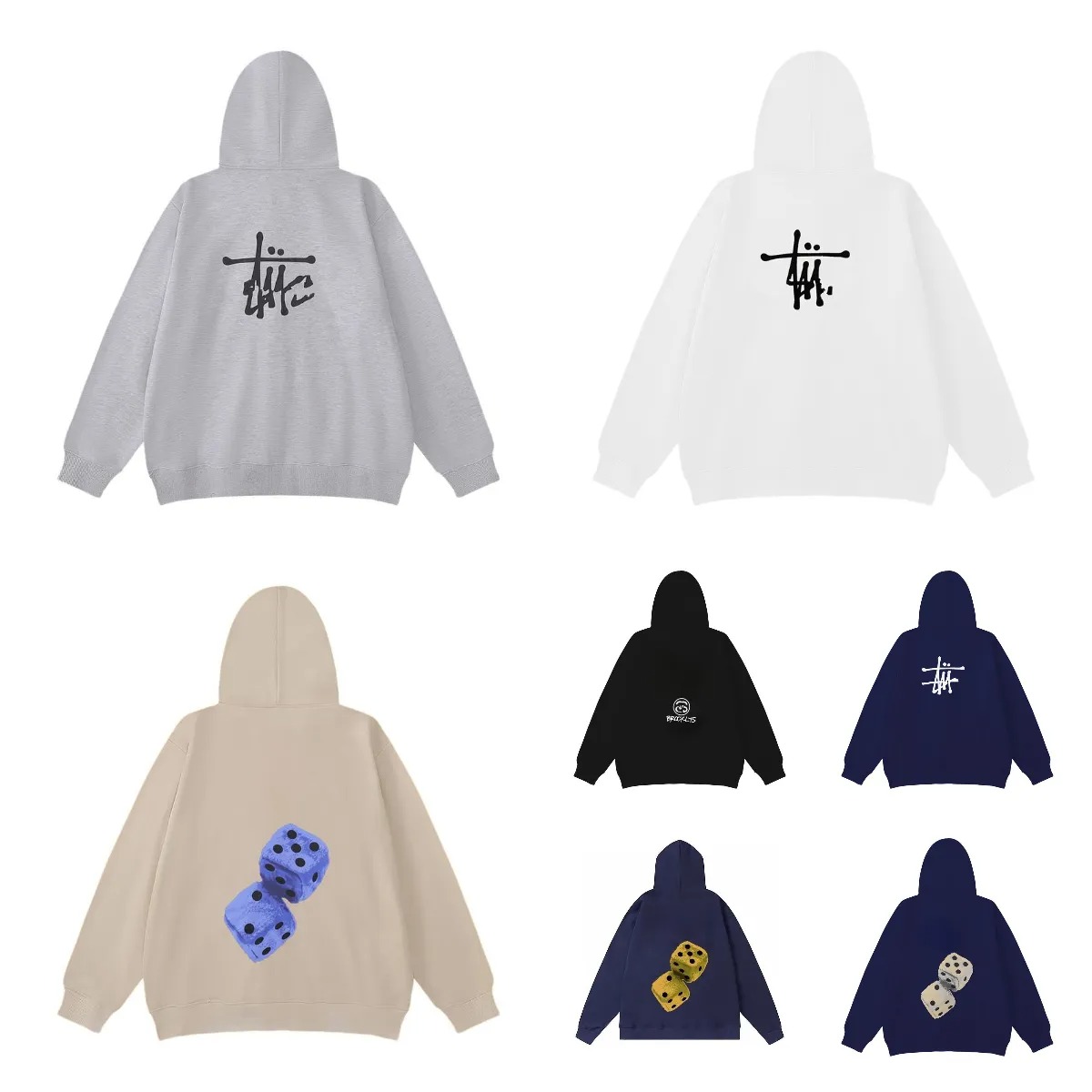 Luxury Unisex Hoodie High-Quality Cotton Zip-Up Jacket Fashionable Letter Print Oversized Casual Sweater Coat Men's Women's Streetwear