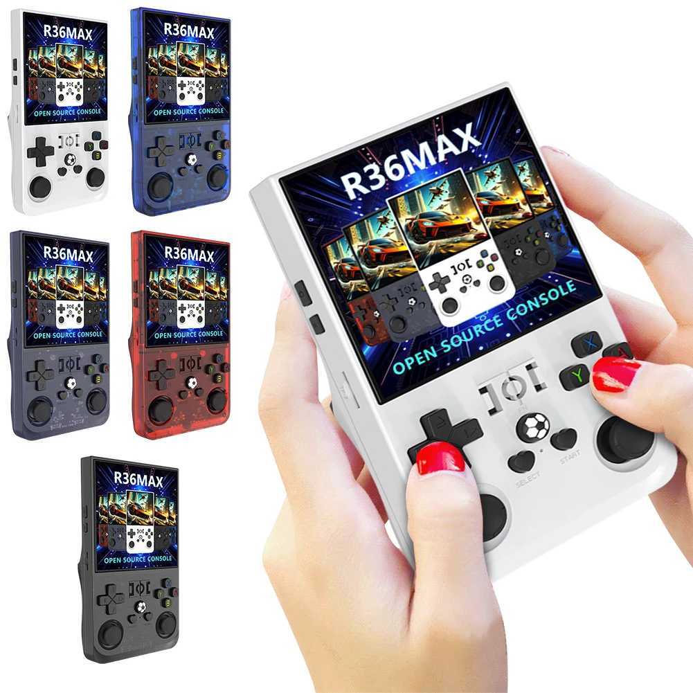 R36MAX Retro Gaming Console 4000mAh Battery 4.0in HD IPS Screen Portable Mini Retro Handheld Game Console Video Gaming Console B250620-image-1062923170