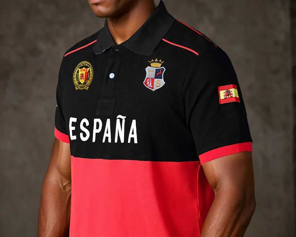 High Quality Mens Shorts Polo Shirts Black Red Patchwork Fashion Breathable Golf Wear Collar Tee Shirts for Summer Men clothing X250620