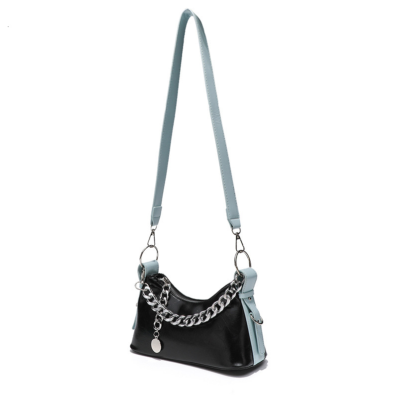 Top brand high-quality new free designer bag cross-border crossbody fashionable high-end single shoulder armpit bag color blocked handbag new free d