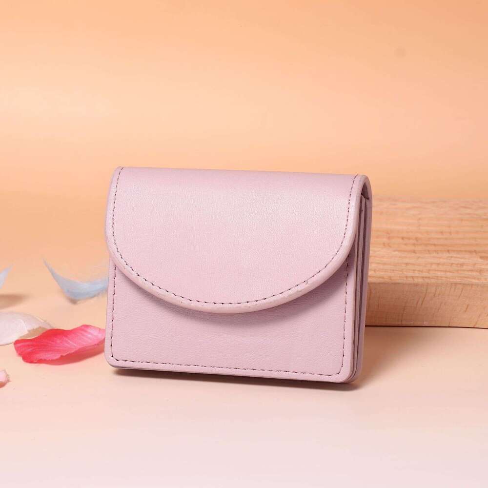 New Short Wallet INS Women Korean Version Solid Color Simple Ladies Student Card Holder Coin Purse