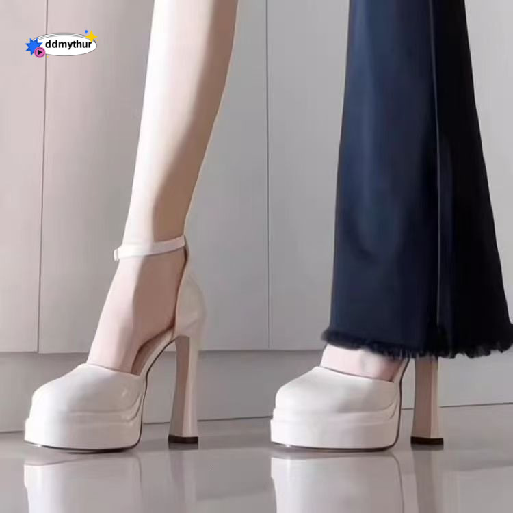 2025 New Women's Summer Outdoor Elegant High Heels Sandals Waterproof Platform Single Shoes ddmythur