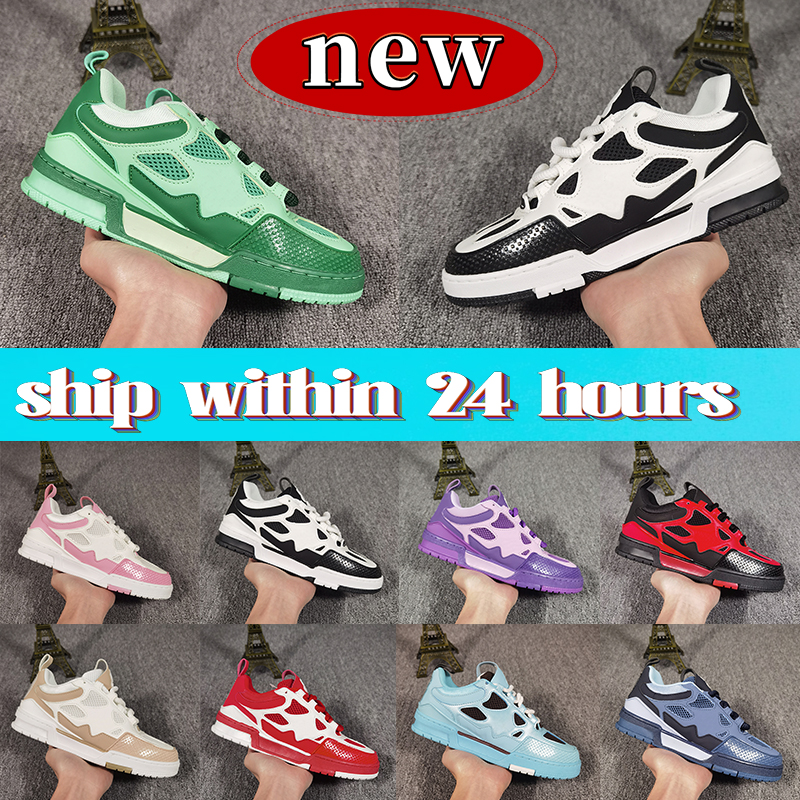 Luxury skate shoe Designer Shoes Luxury Shoes sneakers trainers Men Women casual shoes denim canvas leather white green letter fashion platform low