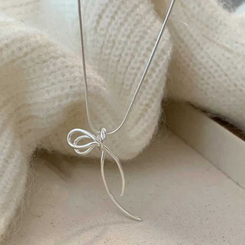 925 Sterling Silver Geometric Shape Necklace Simple Style Charm Clavicle Chain Choker Birthday Gift for Women Exquisite Jewelry XJ250620