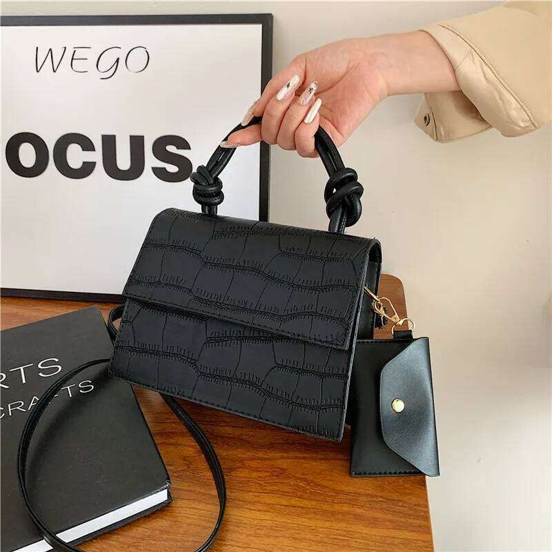 2025 designer bag Stone Pattern White Crossbody For Women Handbag Small PU Leather Hand Bag Ladies Designer Evening Bags