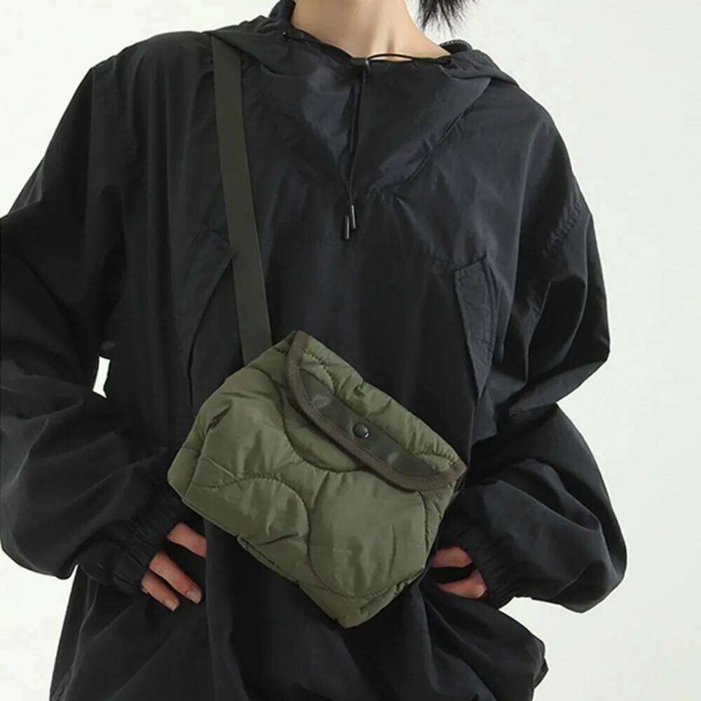 Fashion Quilting Women Shoulder Bag Designer Padded Crossbody Bags For Unisex Mini Nylon Cotton Phone Flap Purse Female Handbags
