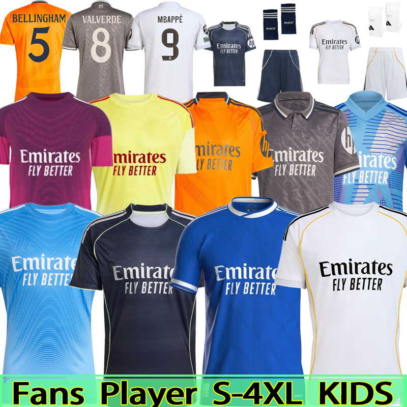 MBAPPE BELLINGHAM soccer jerseys 24 25 football shirt RODRYGO VINI JR REAL MODRIC MADRIDS camiseta de futbol men kids kit 2025 2026 camisetas fin-image-984493471