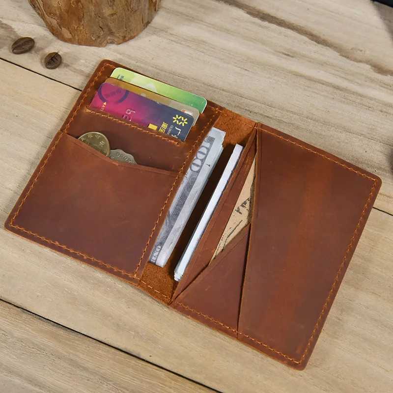 Luufan Genuine Leather Short Wallet Men Wowen Simple Design Purse Credit Card Holder Change Coin Purse Male Mini Clutch Wallets W250620