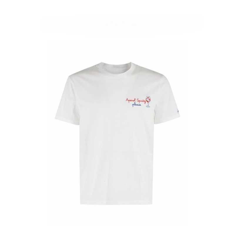 Mc2 Saint Barth Aperol Spritz Peripheral Pattern Designer Summer Brand Pure Cotton Mens And Womens T Shirts Slim Fit Casual Solid Color Fashion Mc2