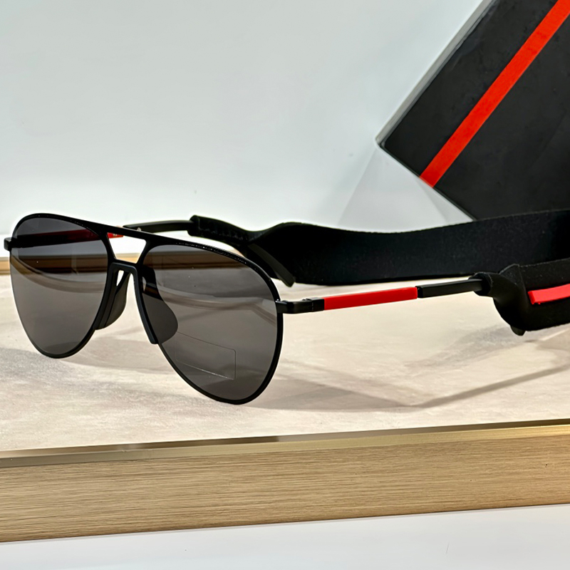 Linea Rossa Sunglasses Womens and Mens Acetate Fiber Pilot Eyewear P51X Designer Sunglasses Outdoor Goggles UV400 Protection Glasses With Box