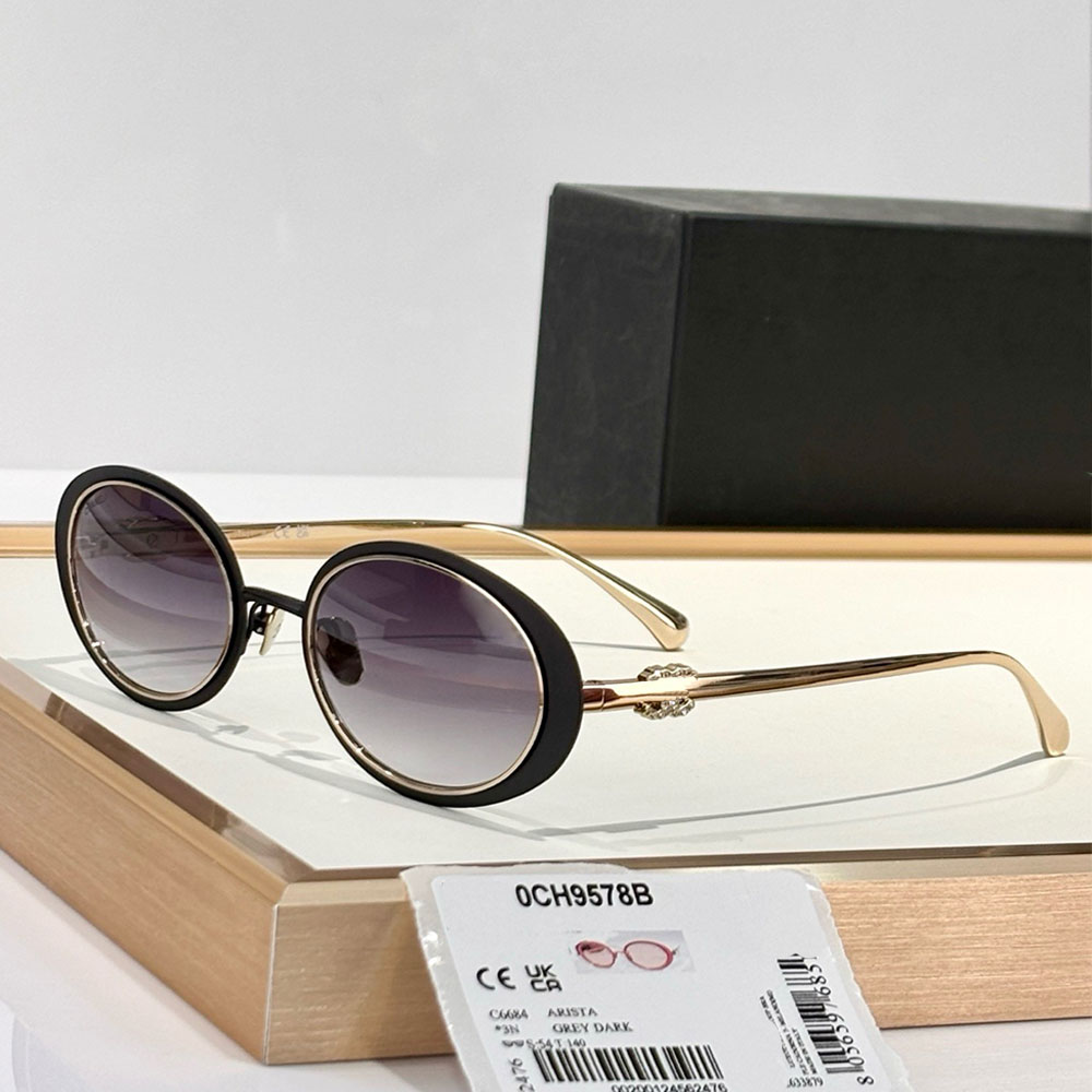 OVAL SUNGLASSES 9578B 25ss New Model Acetate Sunglasses Designed By The Brand For Womens Suitable for both men and women to wear outdoors in summer