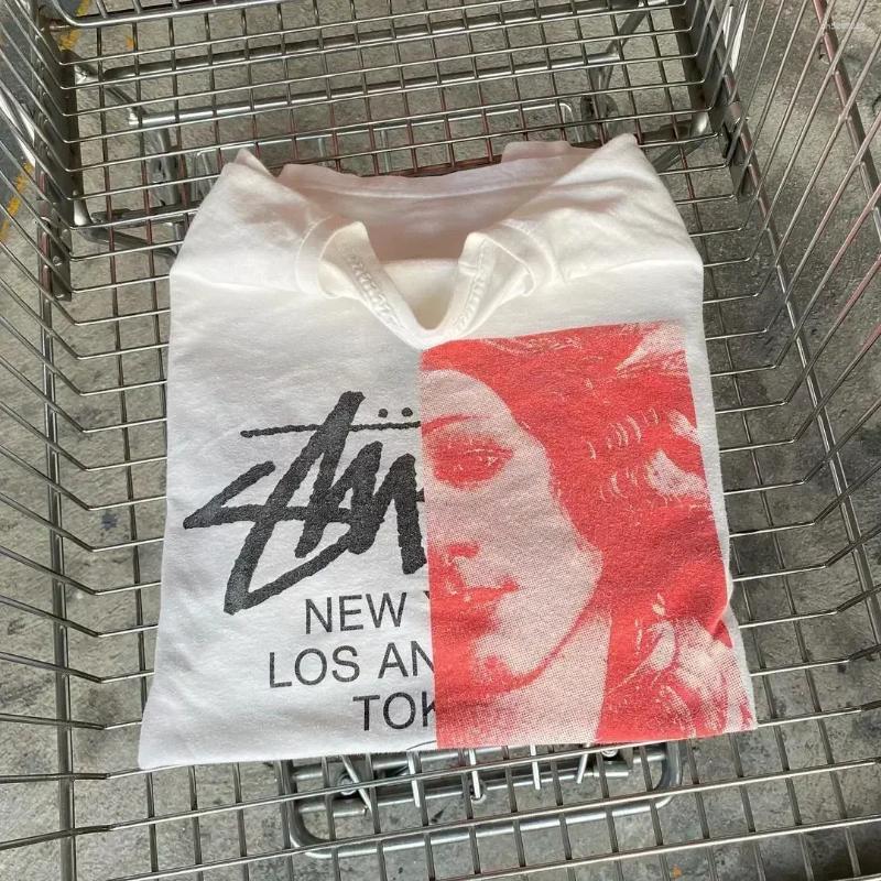 Womens T Shirts 2025 Women S European American Creative Nostalgia Classic Print Short Sleeve T-shirt Decadent Style Gothic High Streetwear