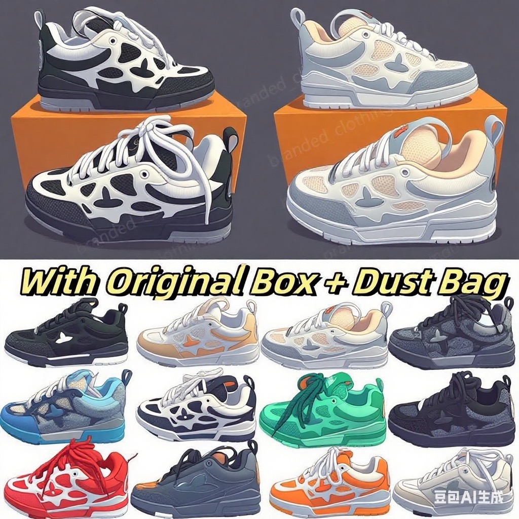 2025 Skate Designer Shoes Trainers High Quality Mens and Womens Sneakers Casual Fashion Running Lace-up Low-top Sports Breathable fashion comfort wi