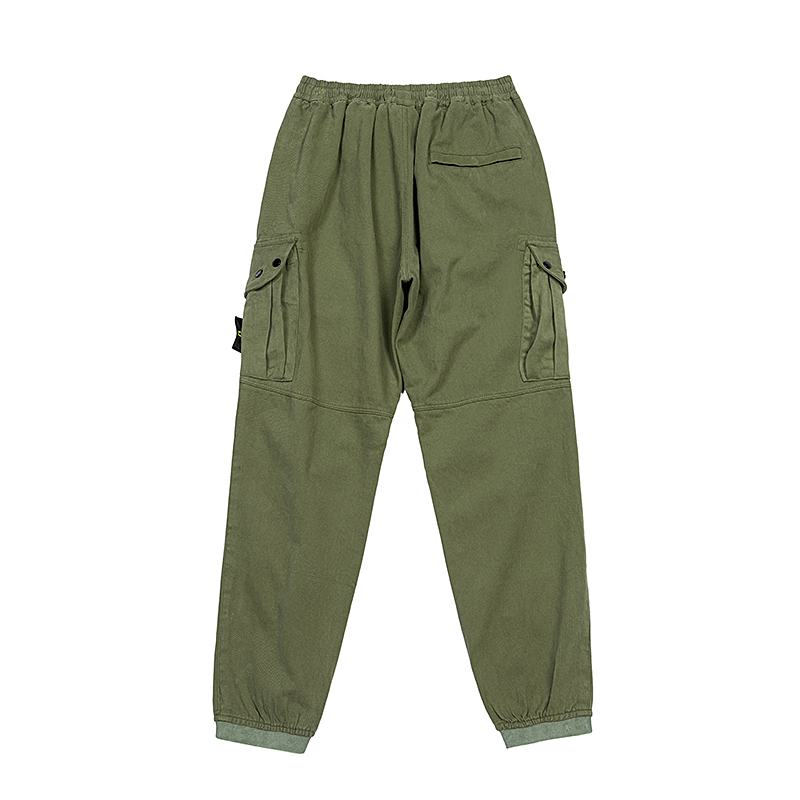 Topstoney Spring and Autumn Multi-Pocket Overalls Mens Hunting Pants Solid Color Jogging Sports Versatile Leg-Tie Mens Pants ST-7103 Q260917
