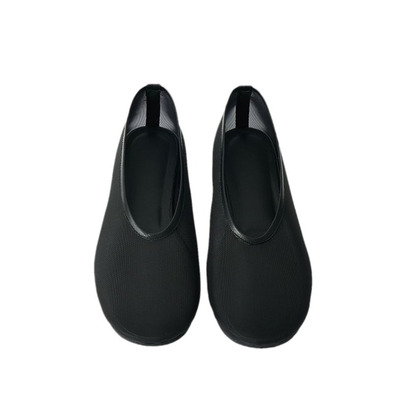 Designer Stylish Fashion Ballet Flat Shoes Woman Mesh Hollow Outs Mary Jane Shoes Loafers Beach Summer Walking Slip On Shoes Women Shallow Sandals