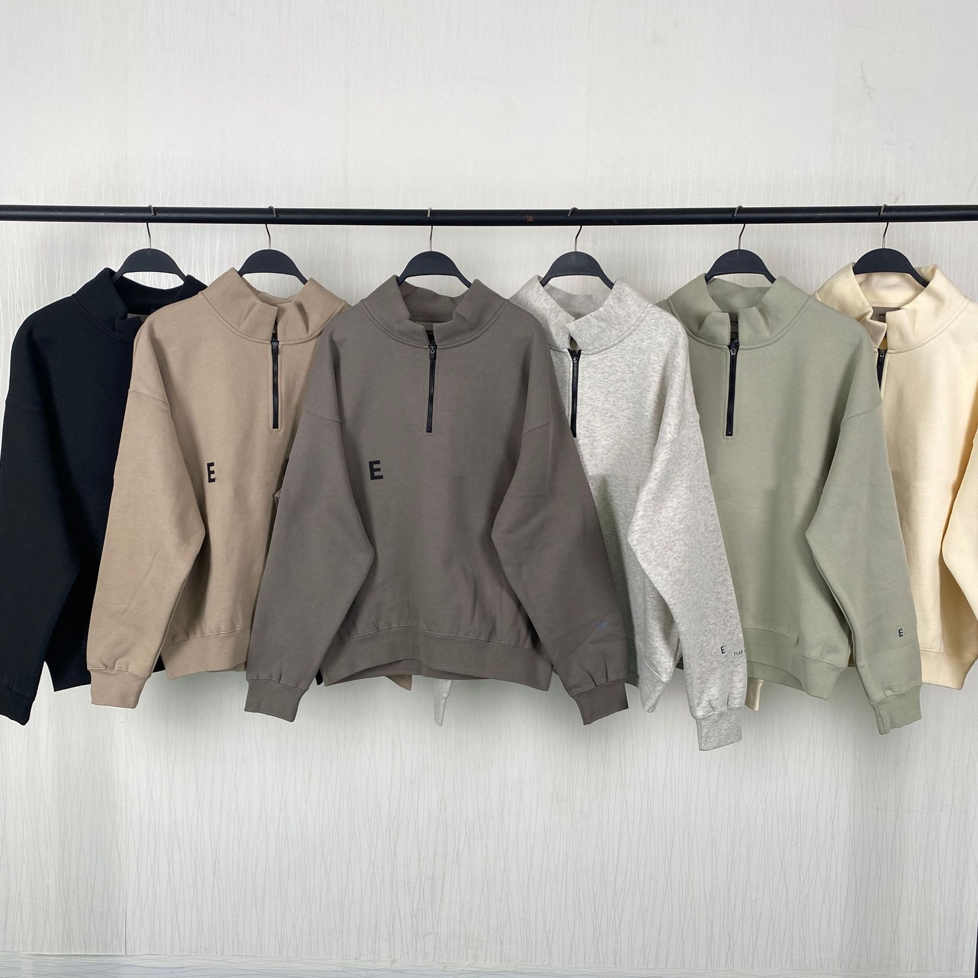 Designer hoodies men sweatsuits zipper hoody hooded mans women high quality streetwear pullover long half zipper autumn winter casual fashion mens s