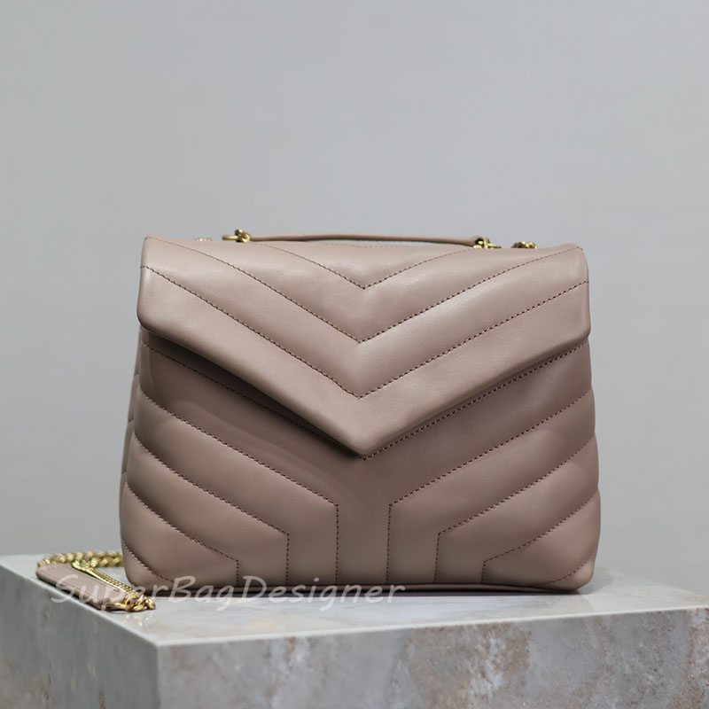 10A Mirror quality Loulou puffer designer shoulder bag women lady chain handbag real import italian calfskin leather serial code 20cm 23cm and 32
