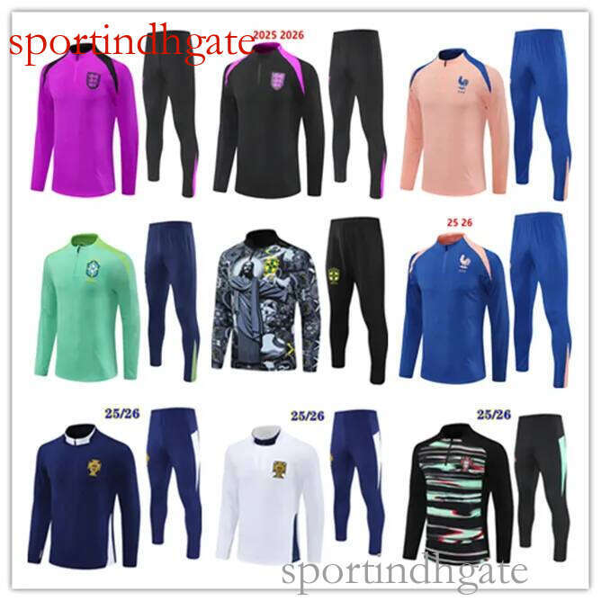 Brazil National Football Team Jersey Inspired Tracksuit: -2025 Half-Zip Soccer Training Suit for Men & Kids, Lightweight Sportswear