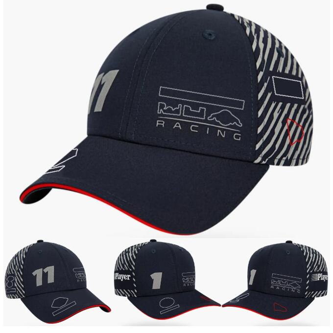 New F1 racing hat full embroidered logo sun hat-image-724435978