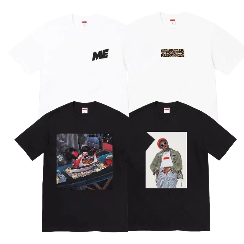 T Shirts For Men Designer Streetwear T Shirts Street American Trendy Brand Cross Smoke Classic Style Loose Letter