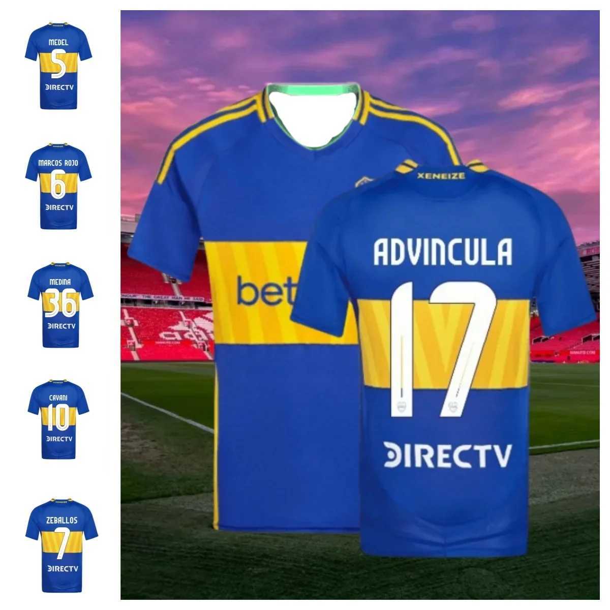 Vendre à chaud Boca Juniors Football Jersey Sports T-shirt décontracté pour hommes courts à manches courtes Childrens Top confortable et à la mod