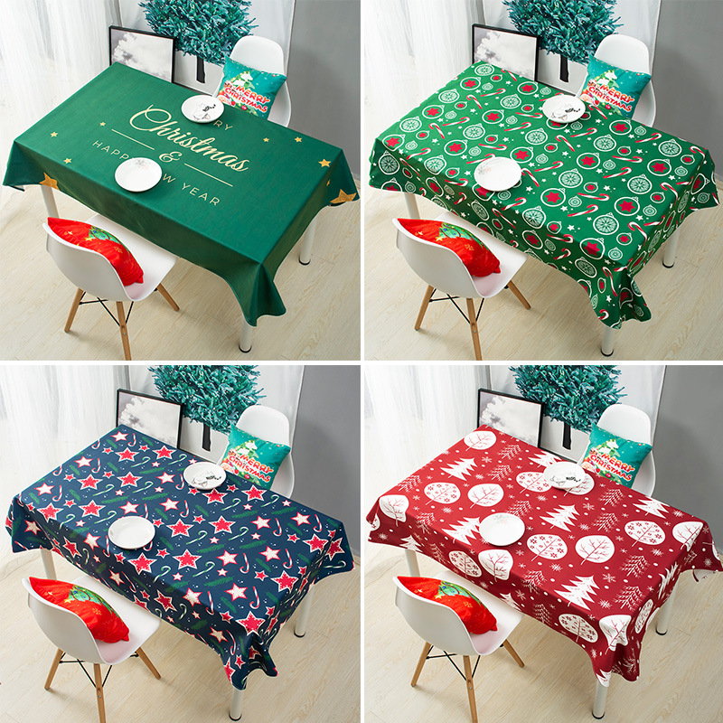 Spring Festival New Year's Day Christmas tablecloth Nordic light luxury red plaid decoration tablecloth coffee table tablecloth K6CB01-image-1063534686