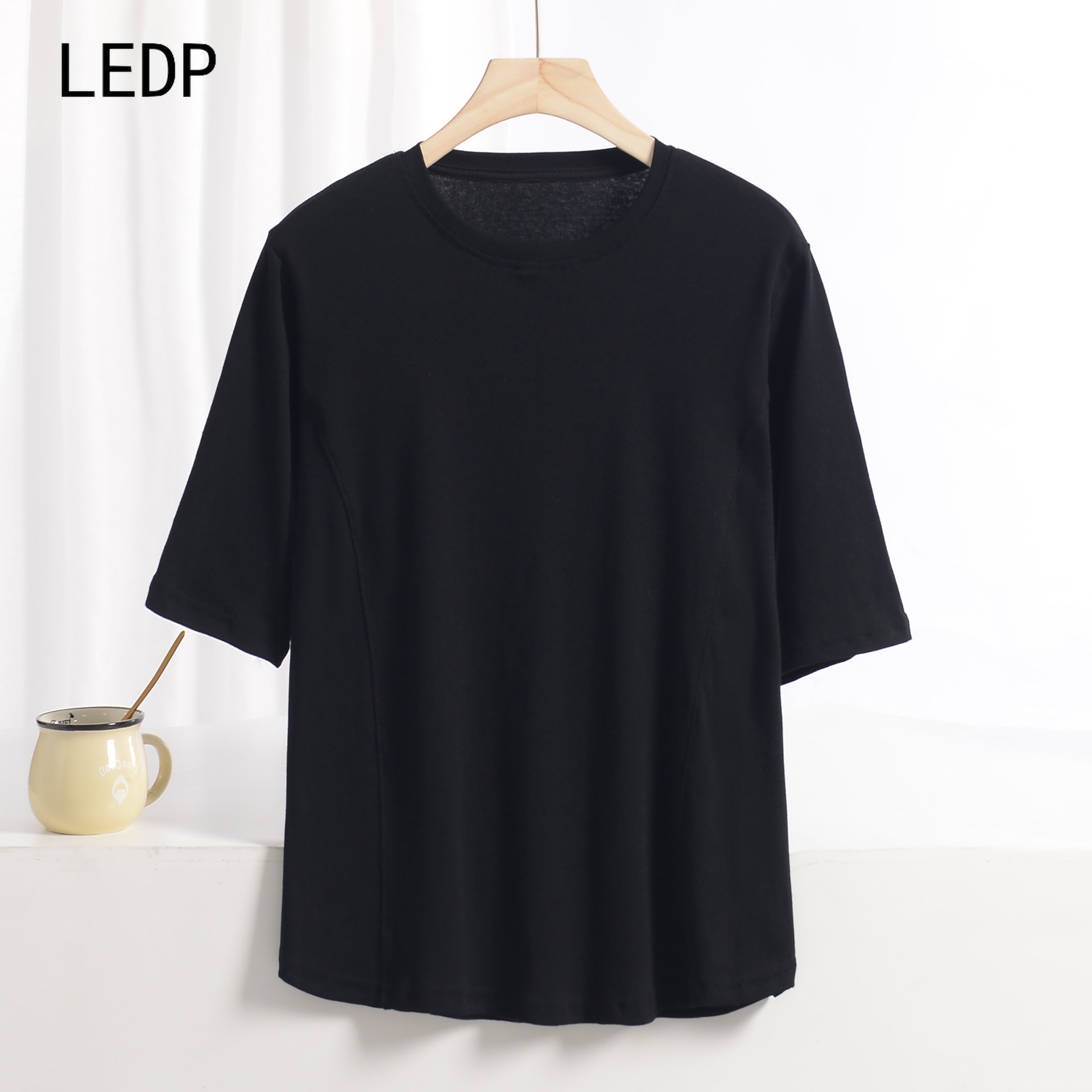 208554 Whale Song Subsonic Ice Silk Shirt Large Size Ladies Low Frequency Sound Print Breathable Ocean Protection Short Sleeve