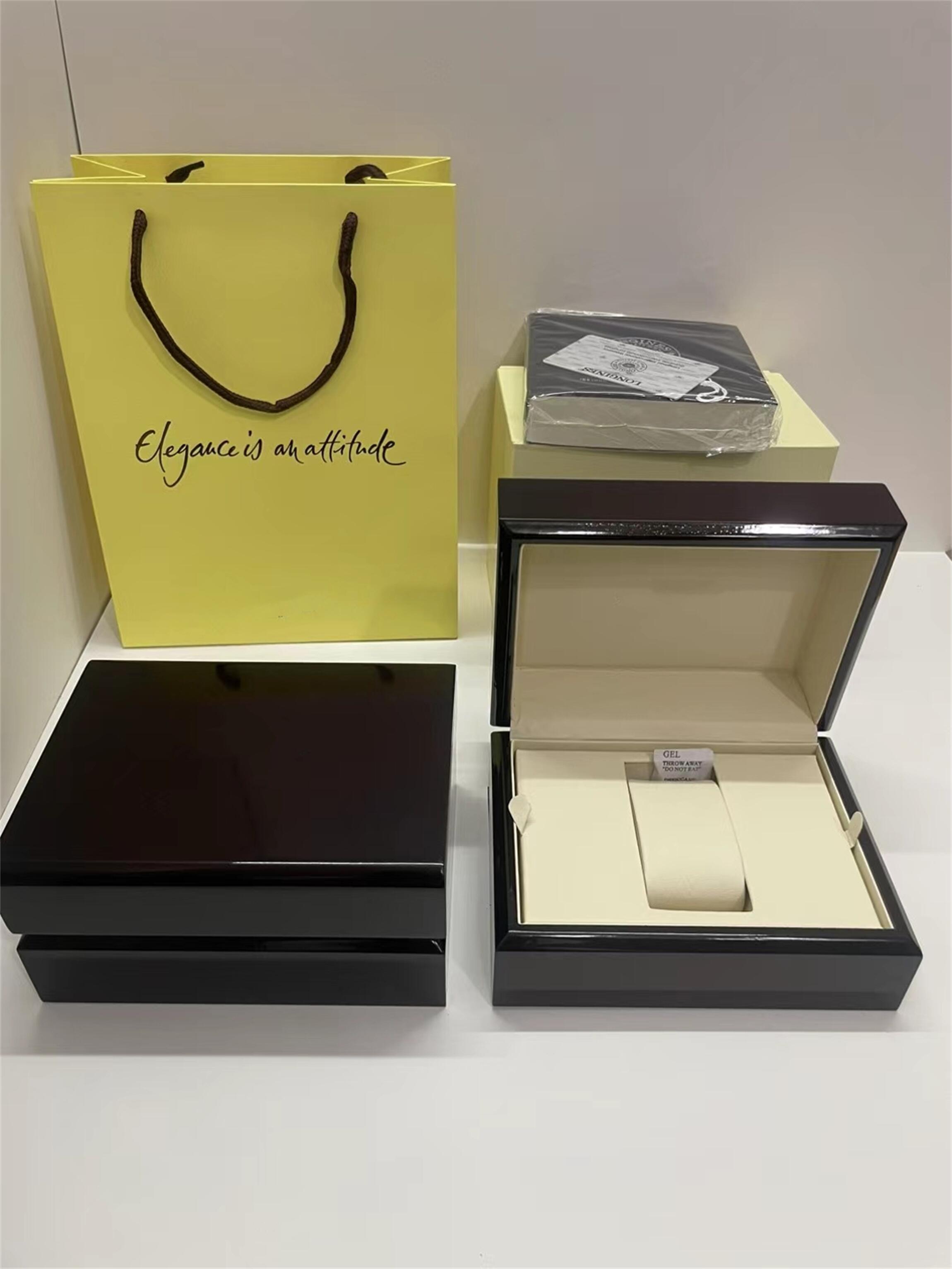 Top Quality Boxes LONGINEity watch Original Box Accessories wholesale montre Watches Booklet Card Tags and Papers In English Swiss Watches Many are