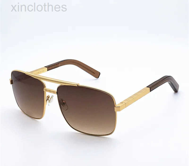 Fashion luxury designer Attitude sunglasses 0259 0260 mens classic vintage metal square shape glasses summer outdoor trend style UV protection come