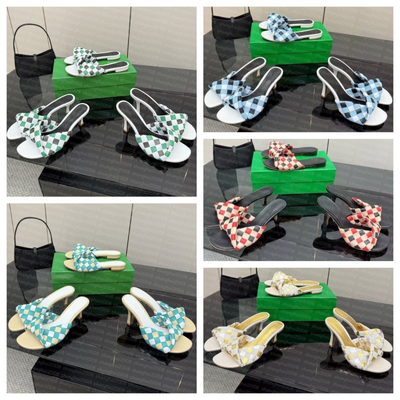 (Choisissez les photos et non décritiques) Design de réseau de qualité supérieure de qualité de qualité pantoufles sandales talons chaussures de