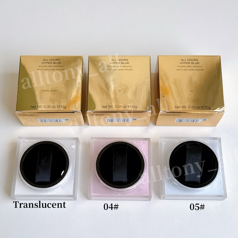 Brand Makeup Black PU Leather Loose Setting Powder Smoothing Waterproof ALL HOURS HYPER BLUR Multi-Use Loose Powder 20g