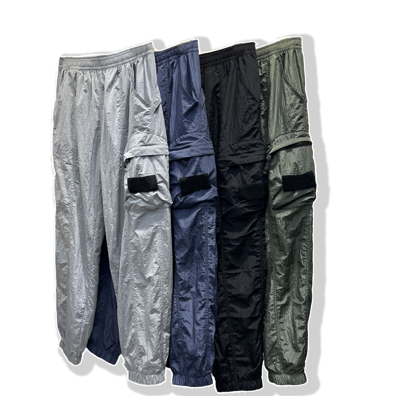 2025 New style nylon compression zipper functional work men's trendy brand American high street long pants