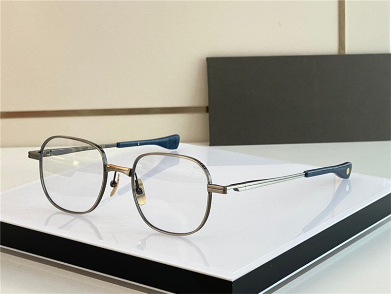 New fashion design men optical glasses VERS TWO metal square frame vintage simple style transparent eyewear top quality clear lens retro delicate
