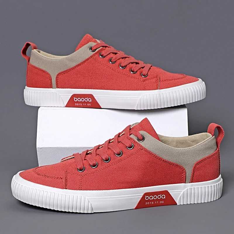 2025 Spring Summer Casual Low-top Lace Up Canvas Korean Version Trend Mens Shoes BM-013 Y250627
