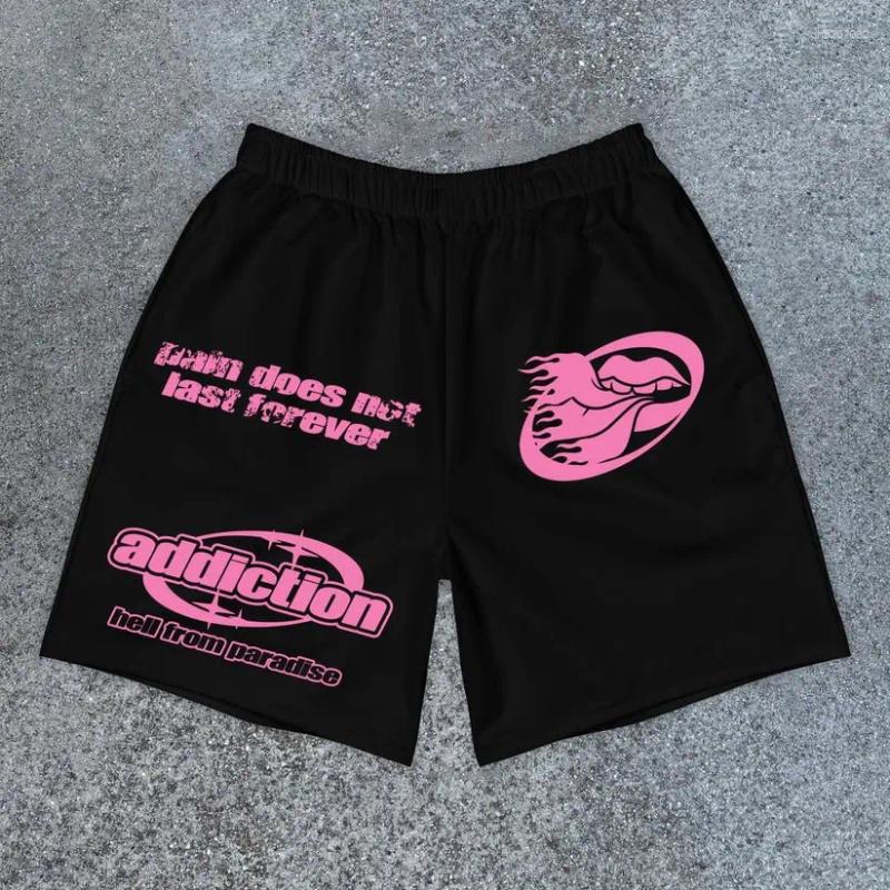 Mens Pants American Hiphop Fashion Print Shorts Summer Style Breathable And Comfortable For Sports Unisex Sweatpants Gym