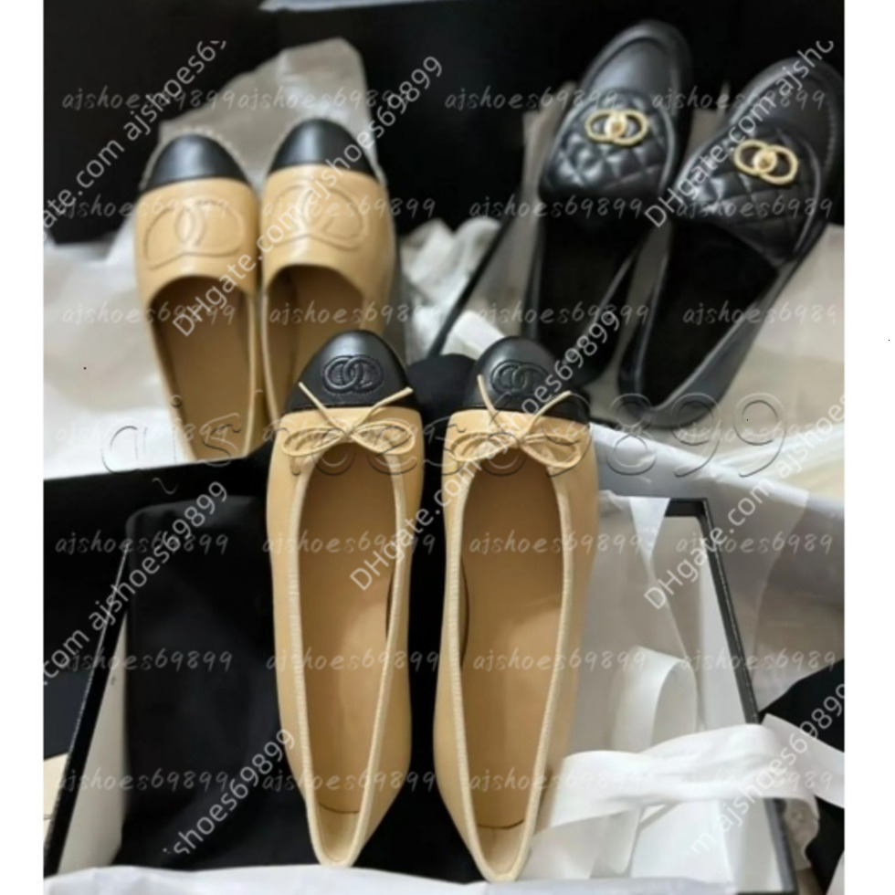 Chaussures habillées de créateur tweed cuir bow ballet plates danse chaussures de danse femme piquée baskets italie mafila toe mobas