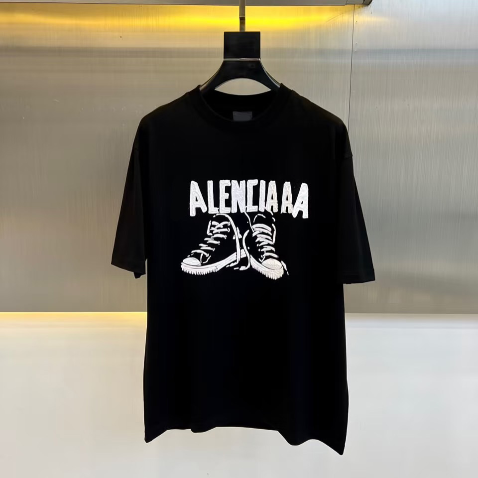 Summer Mens Women Designers T-shirts Loose Fashion Brands Paris Black White Street Vêtements Asian Taille S-5XL TEES TOPS Livraison de 2-3 semain