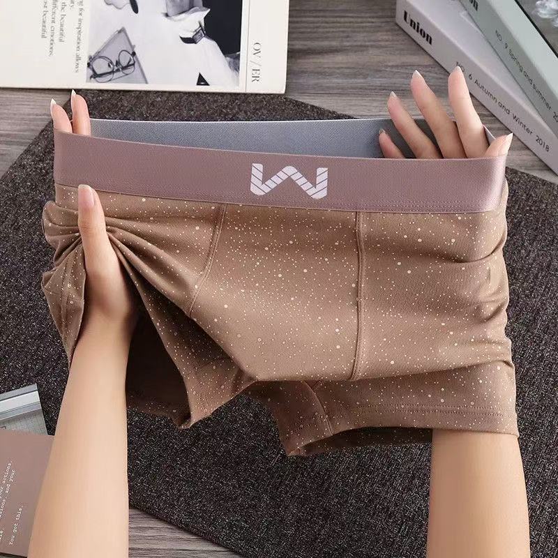 underpant manIce silk underwear men&#039;s silver ion antibacterial ultra-thin boxer boxer shorts summer wholesale-image-1063865119