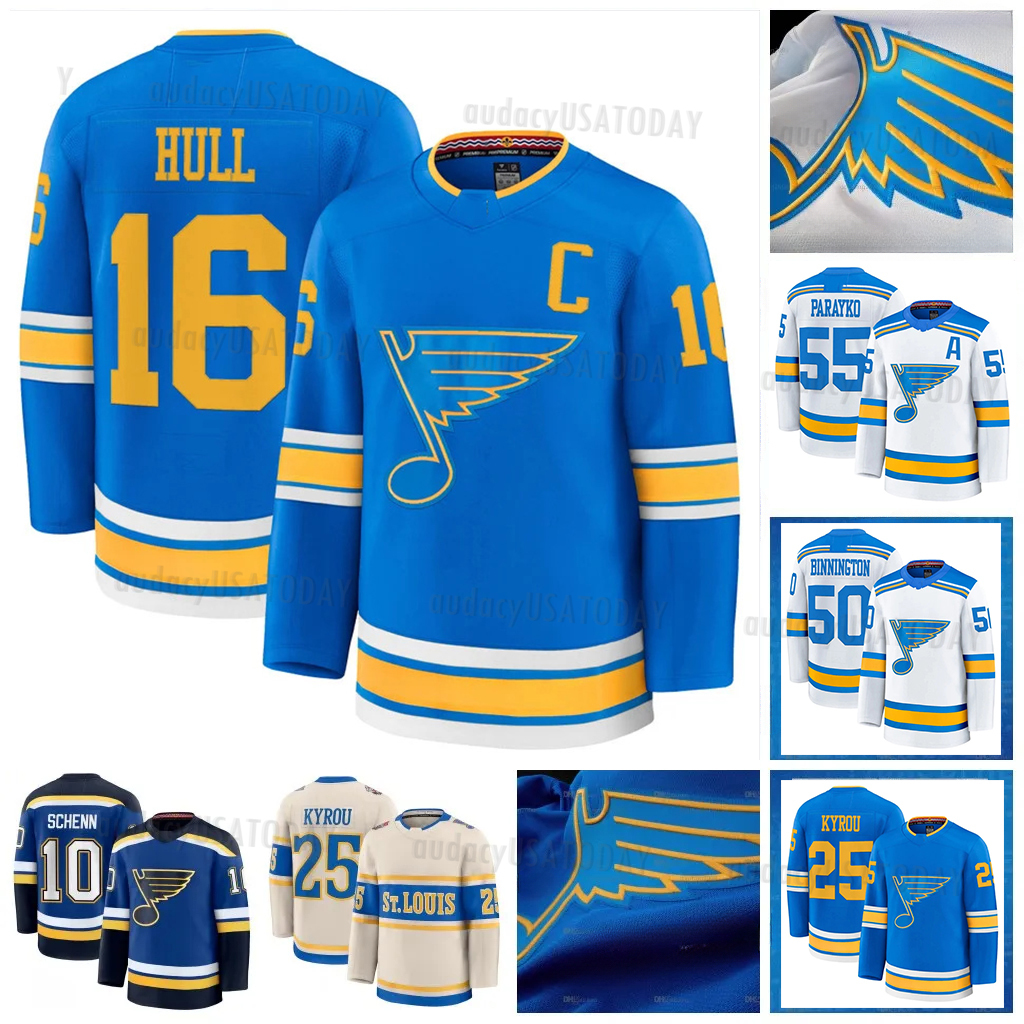 Kyrou St. Blues 2025-26 Jerseys Robert Thomas Jakub Vrana Niko Mikkola Justin Faulk Pavel Buchnevich Binnington Schenn Kasperi Kapanen-image-951511528