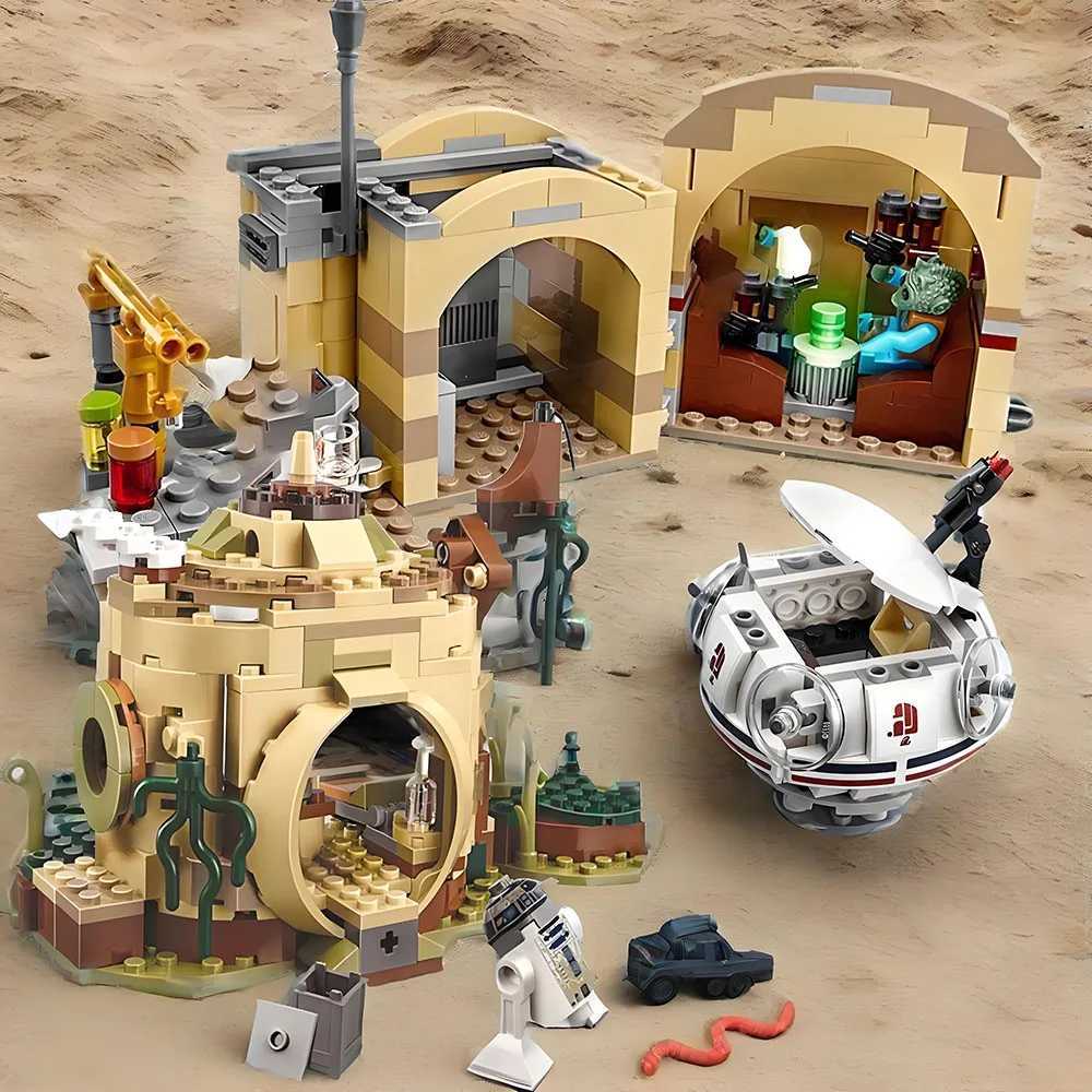 MOC 400PCS Mos Eisiley Cantina Space Plan Wars Bar And Tavern Building Blocks Bricks Compatible Toy Gift Y250627-image-1063999580