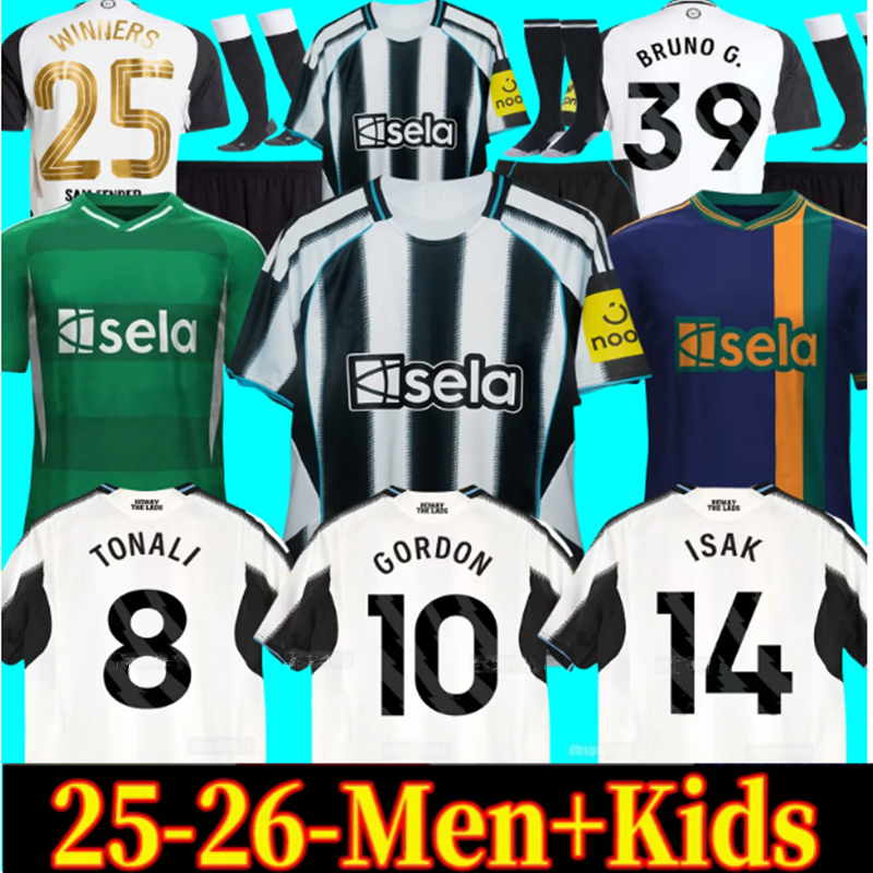 BRUNO G. 24 25 26 newcastle Soccer Jerseys ISAK WILSON JOELINTON GORDON 2025 2026 Newcastle BARNES Football Shirt Men Kids football kits uniform-image-879448059