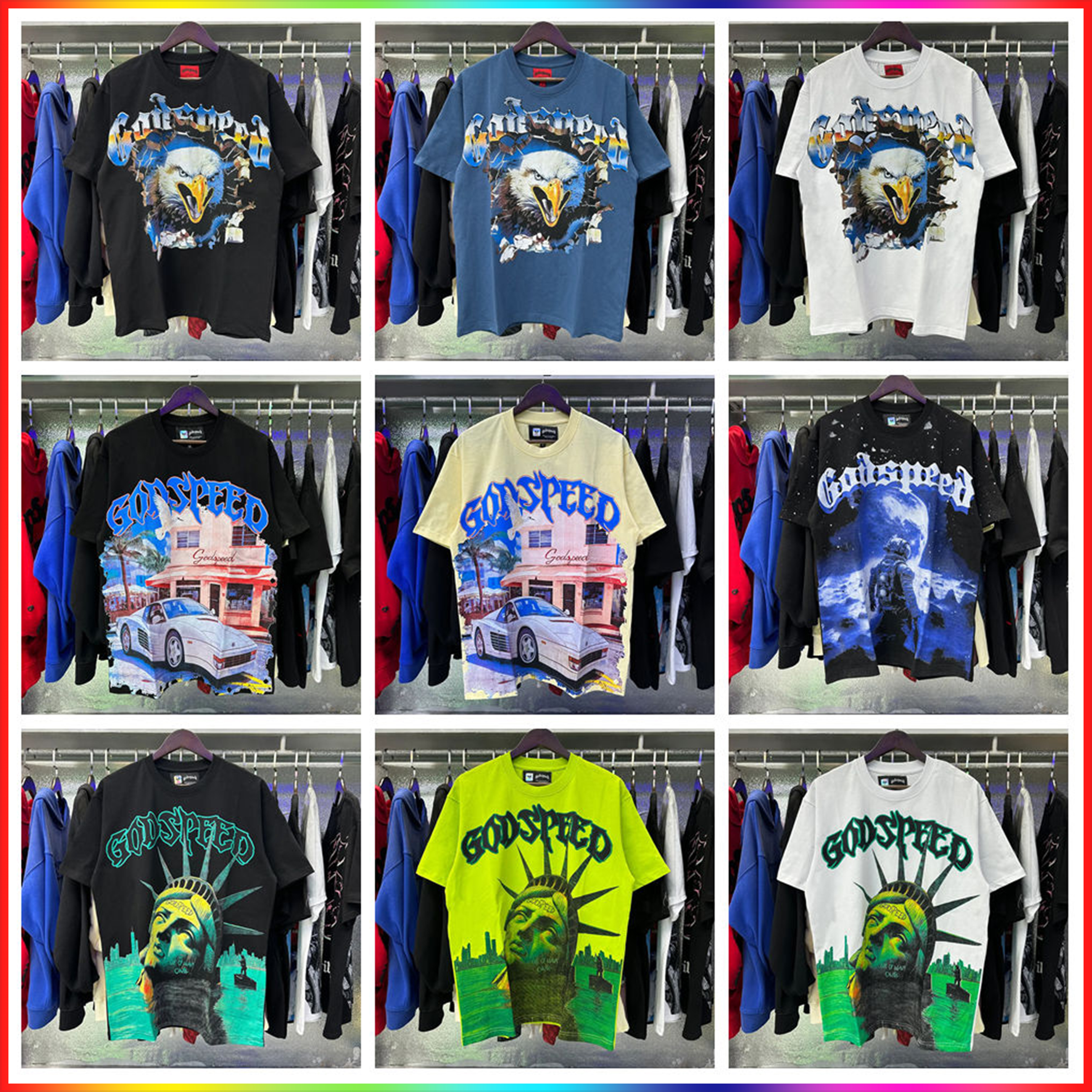 shirt designer t shirt mens tshirt short sleeve beach hipster fabric Stree printing Men Women street High Quality Hip Hop Fashion washed black te-image-842114353